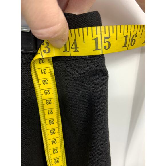 Talbots Modest Black A-line Skirt with Back Slit Stretchable Waist Size 8 - Picture 7 of 8
